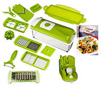 Мультислайсер Nicer Dicer Plus овочерізка механічна терка з насадкою для дрібних кубиків - 8828