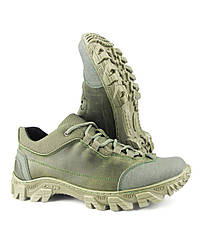 Тактичні кросівки із натуральної шкіри екстрим зелені 40-46р