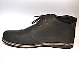 Великий розмір шкіряні зимові чоловічі черевики дезерты чорні Rosso Avangard WinterkingZ Big Black Barbieri, фото 3