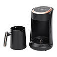 Кавоварка електрична 250 (мл) електротурка Sokany для дому та офісу 600 Вт Чорна Lugi, фото 3