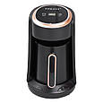 Кавоварка електрична 250 (мл) електротурка Sokany для дому та офісу 600 Вт Чорна Lugi, фото 5
