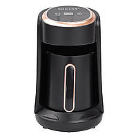 Кавоварка електрична 250 (мл) електротурка Sokany для дому та офісу 600 Вт Чорна Lugi