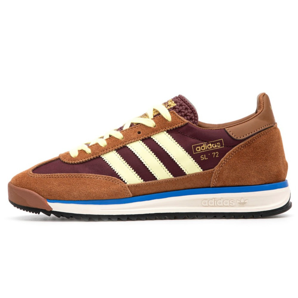 Чоловічі / жіночі кросівки Adidas SL 72 OG Maroon Preloved Brown Yellow IE3425, адідас сл 72 коричневі