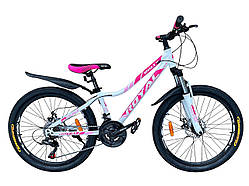 Підлітковий 24 Holly Royal гірський велосипед для дівчаток (2025) білий рожевий