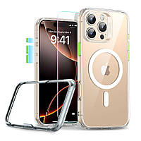 Чохол і скло ESR для iPhone 16 Pro Max - Classic Pro Set Halolock MagSafe, Clear (4894240221839)