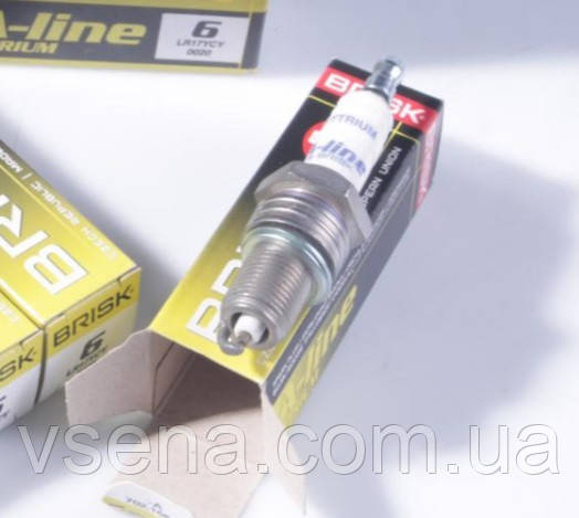 Свічка запалювання Газель, Волга, УАЗ дв. 405, 406, 409, ВАЗ (комплект 4 шт.) під ключ 21 мм (BRISK, Чехія)