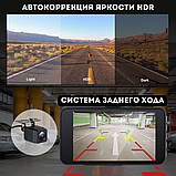 Відеореєстратор автомобільний X-19 Pro Wi-Fi 2K (2 камери), фото 5