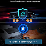 Відеореєстратор автомобільний X-19 Pro Wi-Fi 2K (2 камери), фото 9