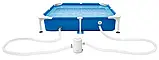 Басейн каркасний квадратний для домашніх тварин (152x152x30,5см, фільтр, тент, скіммер) Intex 48402 NP Синій, фото 6