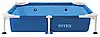 Басейн каркасний квадратний для домашніх тварин (152x152x30,5см, фільтр, тент, скіммер) Intex 48402 NP Синій, фото 6