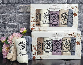 Набір Кухонних рушників "Троянда", 5шт 35х75см