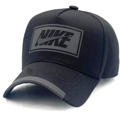 Кепка бейсболка котонова чорна NIKE- НАЙК  71006