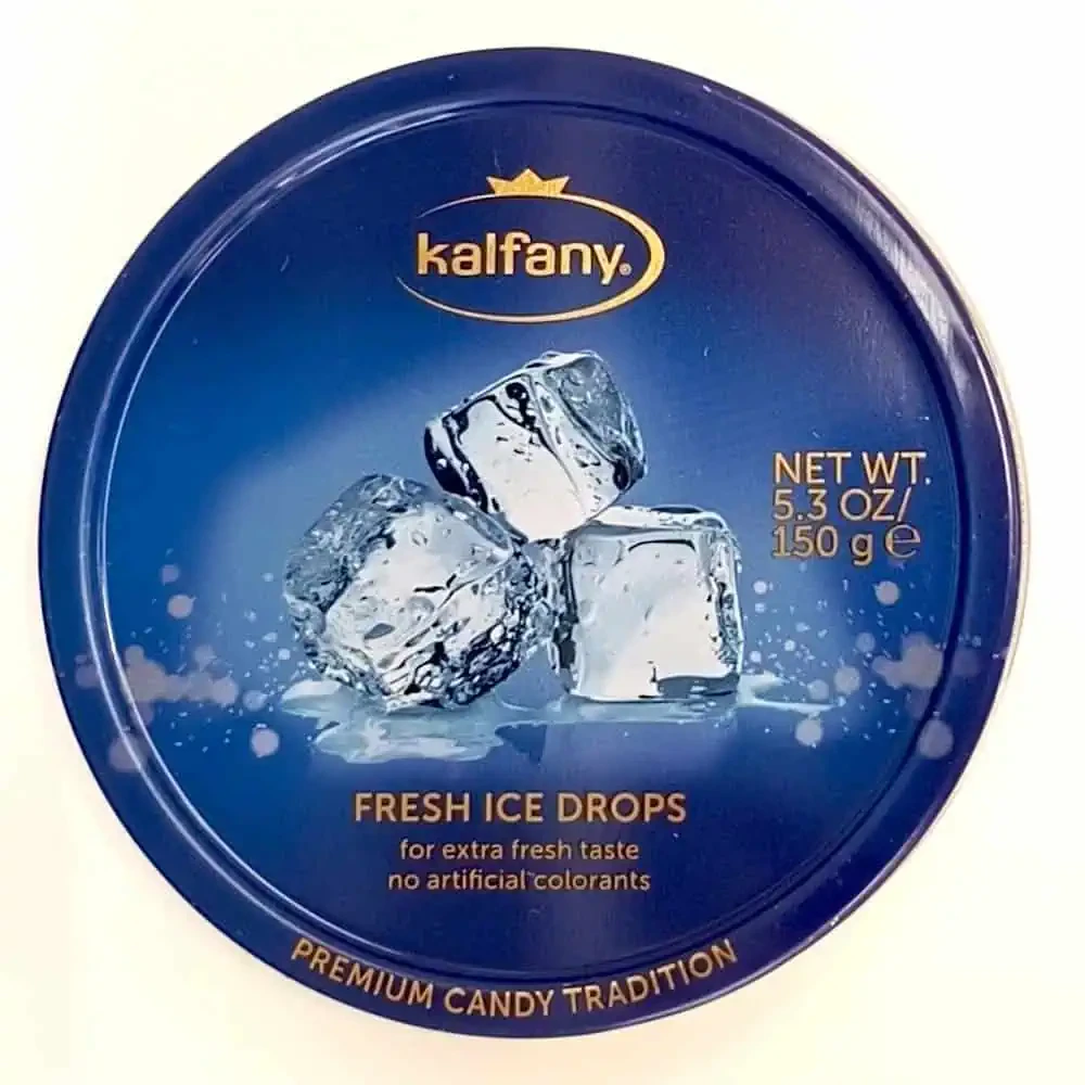 Льодяники м'ятні в банці Kalfany Fresh Ice Drops 150 грам Німеччина
