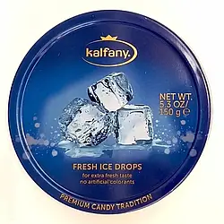 Льодяники м'ятні в банці Kalfany Fresh Ice Drops 150 грам Німеччина
