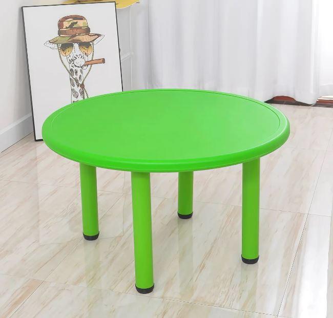 Дитячий круглий столик Terrio Жовтий Салатовий, фото 1