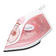 Праска ручна c парою для одягу Sokany 1800 Вт з металокерамічною підошвою Рожевий Lugi, фото 2