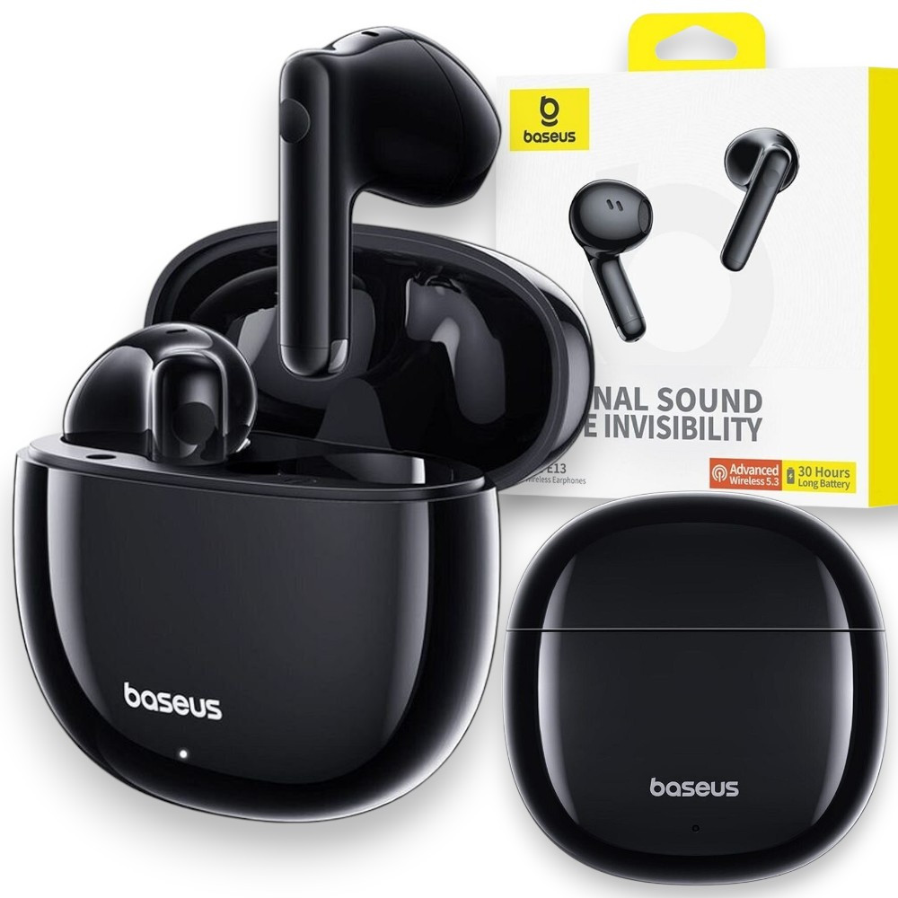 Бездротові Bluetooth-навушники AirPods Baseus Bowie E13, Bluetooth-гарнітура навушники для айфона, чорний