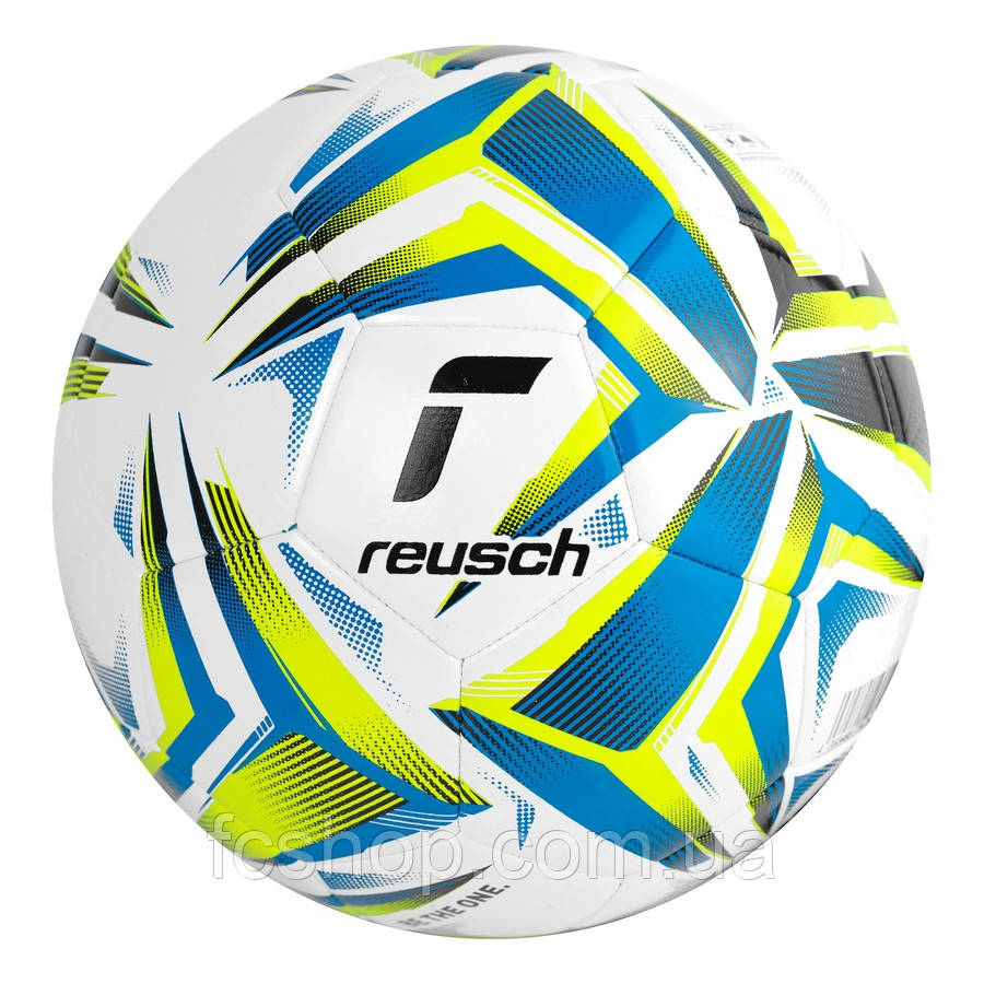 Футбольний м'яч Reusch Football Attrakt Silver біло-блакитний 5554004-1616, Білий, Розмір (EU) — 5