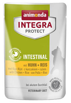 Вологий корм для котів при шлунково-кишкових захворюваннях Integra Protect Intestinal Pure 85 г курка