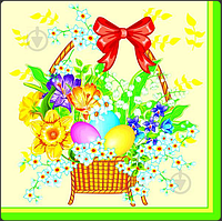 Серветка ТМ "Luxy" 33х33, 3 шари, 18 шт., "Пасхальна весна"