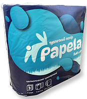 Туалетний папір білий "Papela" BIG 3 шари. (4 шт.), 200 відривів