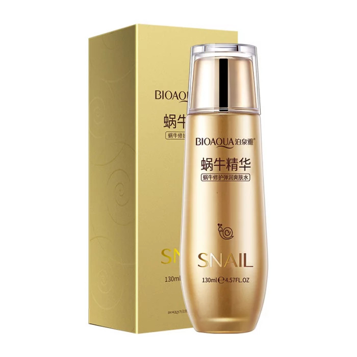 Тонер для обличчя з екстрактом муцину равлика для зволоження, заспокоєння та омолодження BIOAQUA 130 мл, фото 1