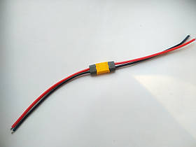 Роз'єми живлення Amass XT60H 2-контні, комплект (штекер +гноздо), з кабелем 14AWG, 0.1м