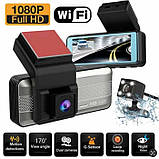 Автомобільний відеореєстратор Т-711 (2 камери) Wi-Fi Full HD, фото 9