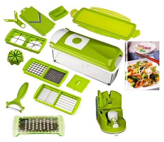 Багатофункціональна універсальна ручна овочерізка мультислайсер Nicer Dicer механічна терка для овочів