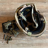 Балістичний Шолом Fast NTS USA NIJ IIIA койот піксель з навушниками EARMOR M32H плюс з мікрофоном, фото 6