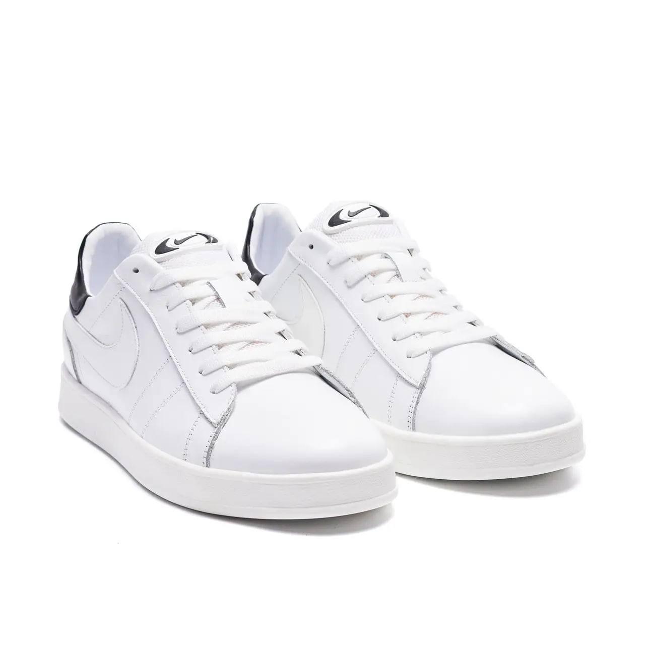 Чоловічі шкіряні білі кеди Nike White (N09-4б), фото 1