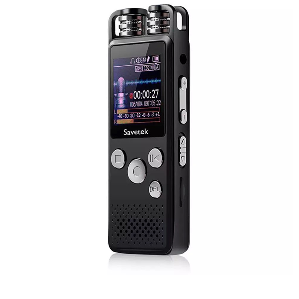 Професійний цифровий диктофон Savetek GS-R07, 32 Гб пам'яті, стерео, голосова активація