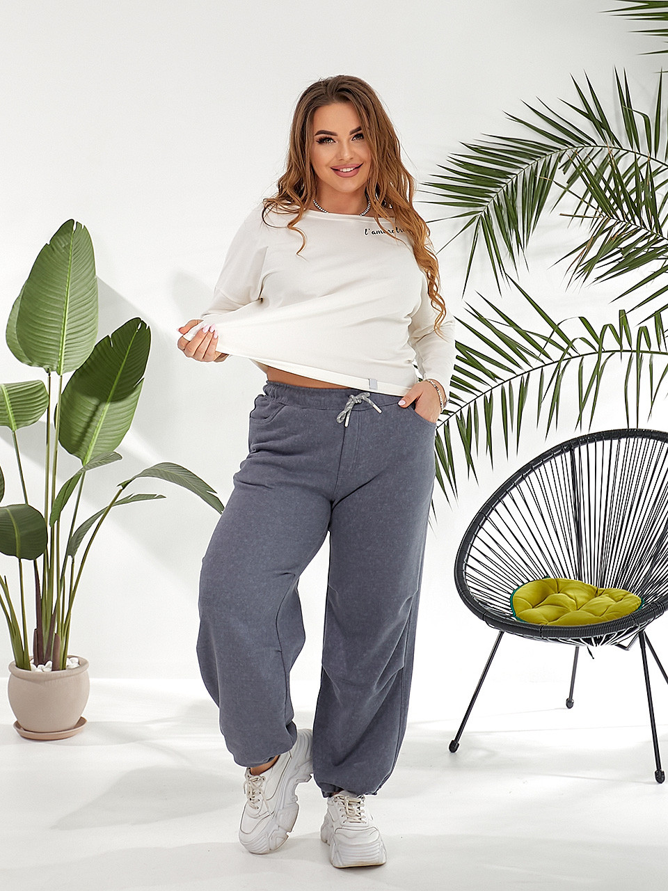 Штани Baggy з прищипами, фото 1