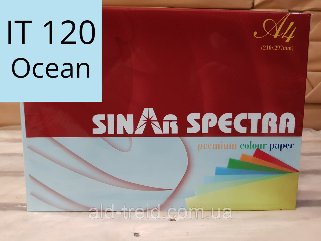 Папір кольоровий Spectra Color А4 160 г/м2 IT120 світло блакитний