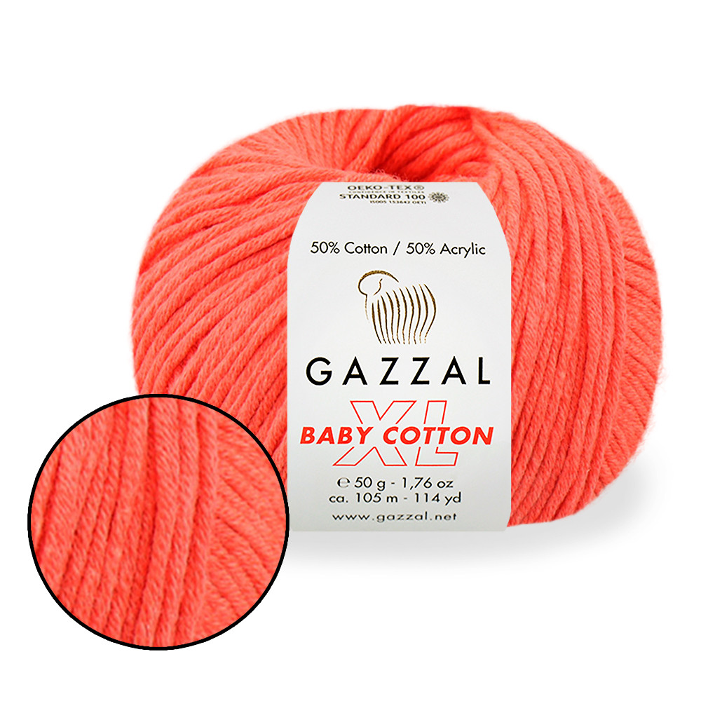 Gazzal XL Cotton Baby, Апельсин №3459