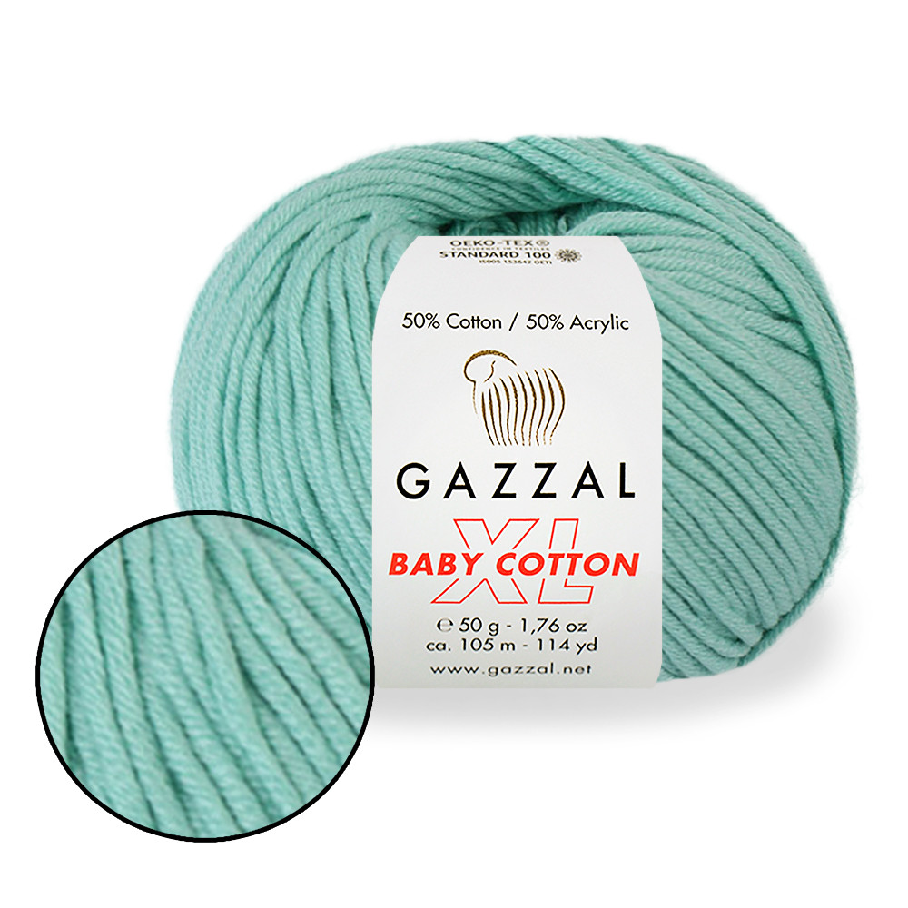Gazzal XL Baby Cotton, М'ята No3452, фото 1