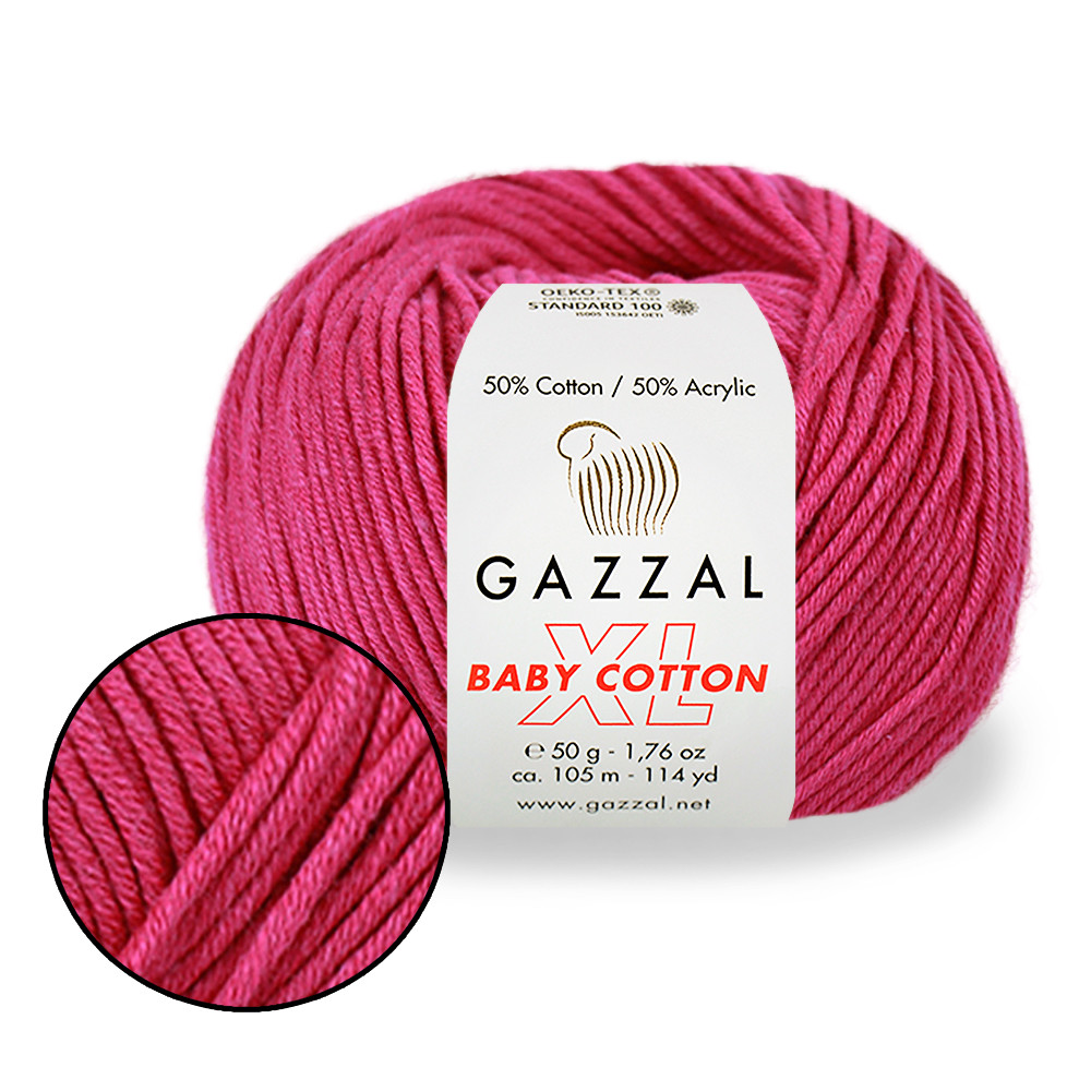 Gazzal Cotton Baby XL, Малина №3415, фото 1