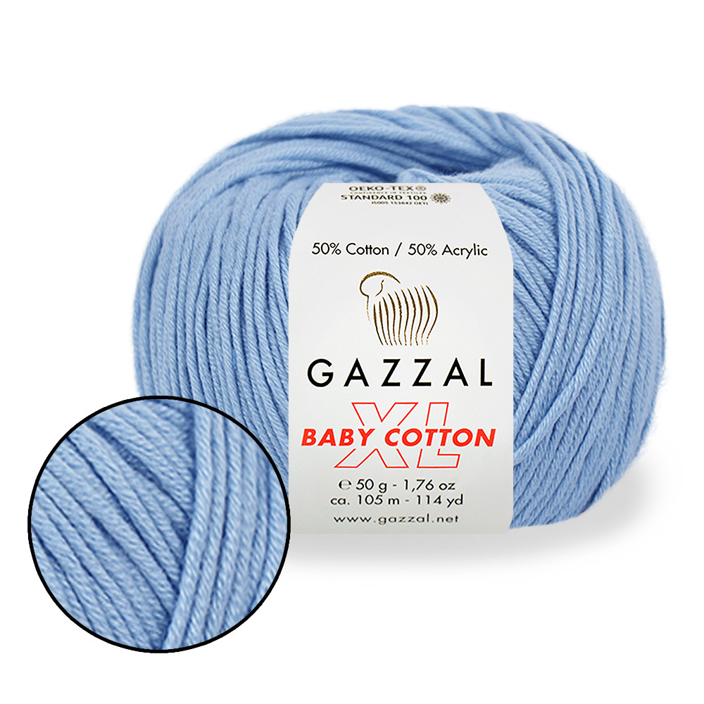 Gazzal XL Baby Cotton, Блакитний No3423, фото 1