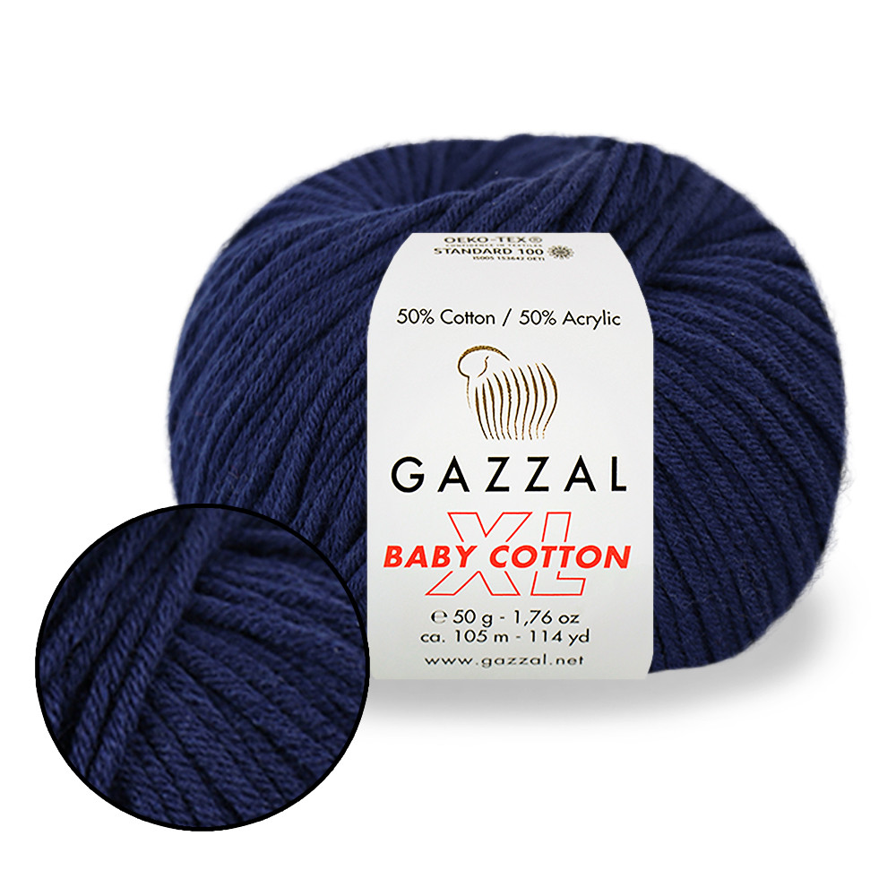 Gazzal Cotton Baby XL, Темно-синій №3438, фото 1