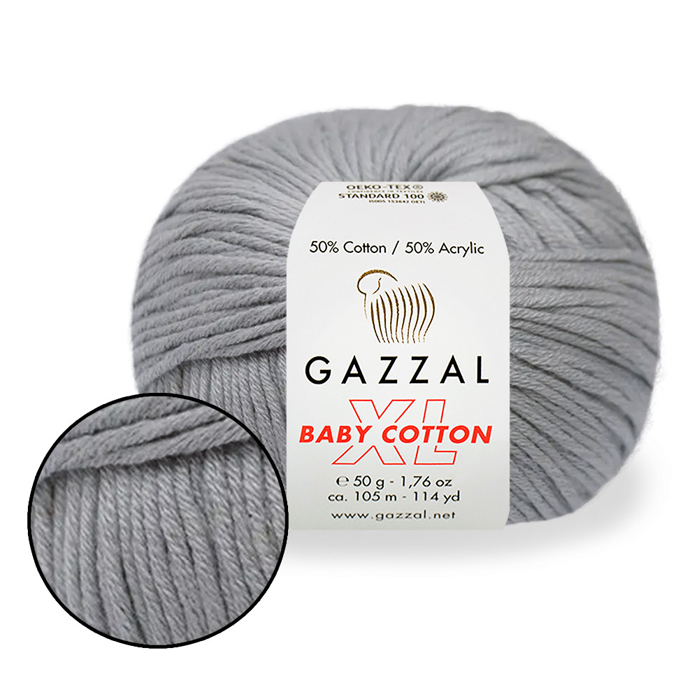Gazzal Cotton Baby XL, Сірий №3430, фото 1