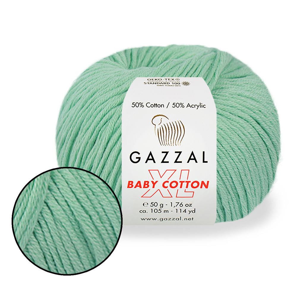 Gazzal Cotton Baby XL, Водяна зелень №3425, фото 1
