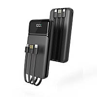 Power Bank Aspor A315 Fast Charge 10000mAh 22.5W+ cable USB/Micro/Lightning/Type-C- чорний