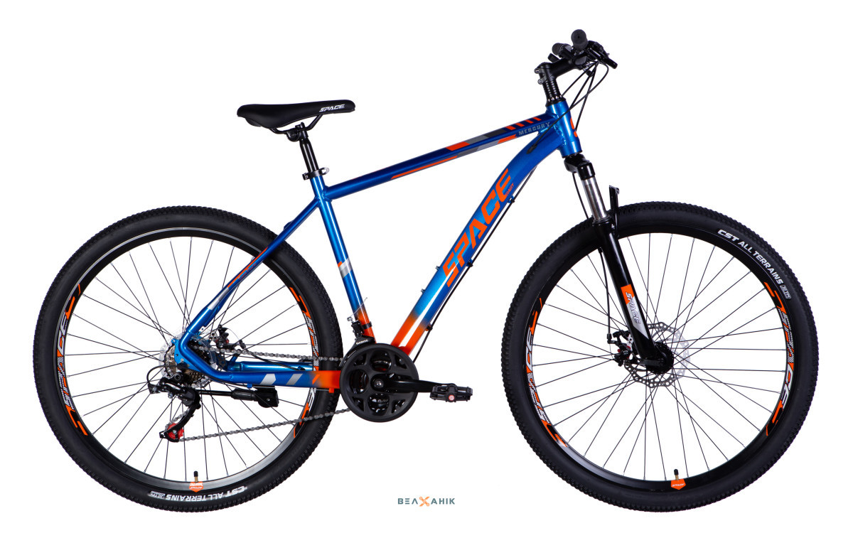 Велосипед 29" SPACE MERCURY DD FR (рама 20") AL синьо-помаранчевий