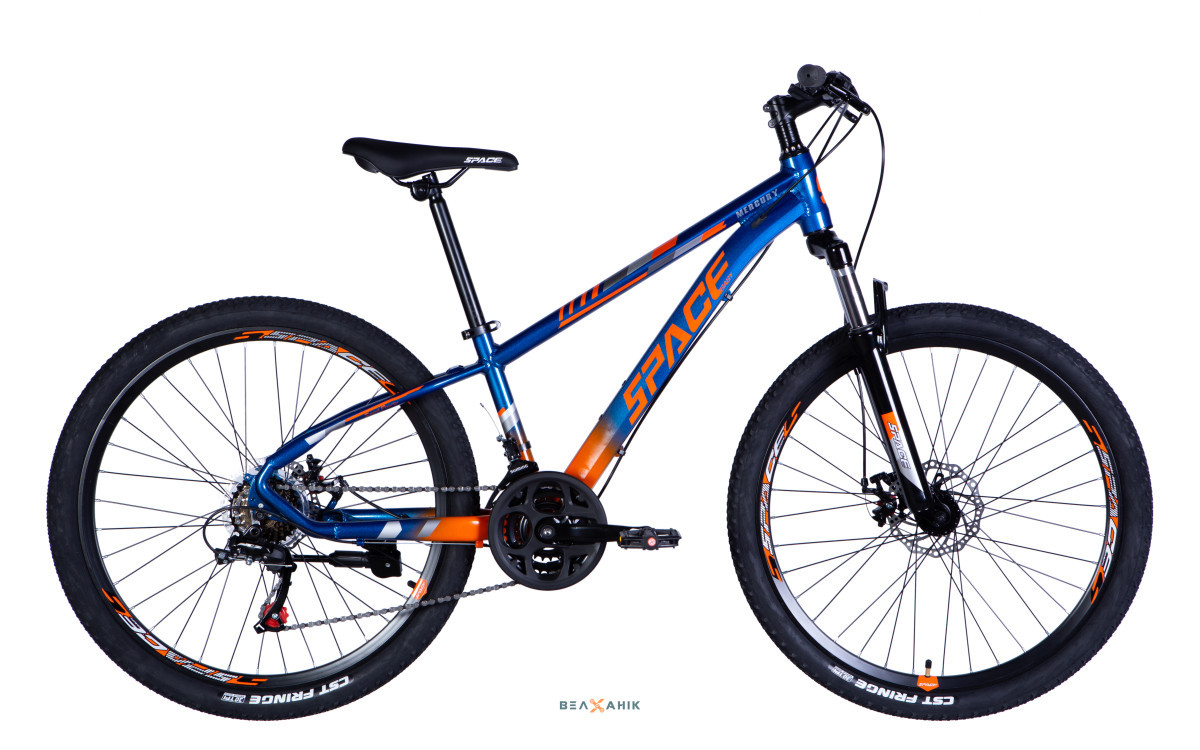 Велосипед 26" SPACE MERCURY DD FR (рама-13") AL синьо-помаранчевий мат