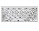 Бездротова клавіатура і миша, комплект UKC 5263, білий корпус, USB-приймач, бездротове підключення, для ПК і ноутбука, фото 3