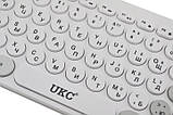 Бездротова клавіатура і миша, комплект UKC 5263, білий корпус, USB-приймач, бездротове підключення, для ПК і ноутбука, фото 7