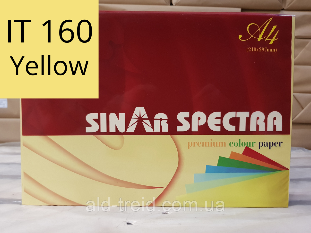 Папір кольоровий Spectra Color А4 80 г/м2 жовтий IT160 Yellow