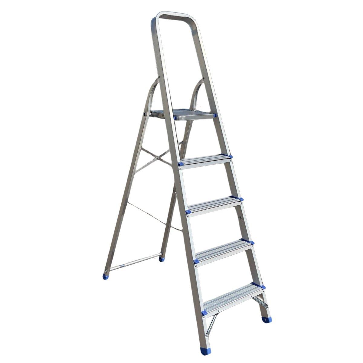 Драбина-стрем'янка Dozer алюмінієва 5 сходинкок 168 х 46 см (А0050444)