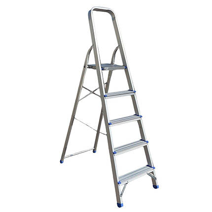 Драбина-стрем'янка Dozer алюмінієва 5 сходинкок 168 х 46 см (А0050444), фото 1