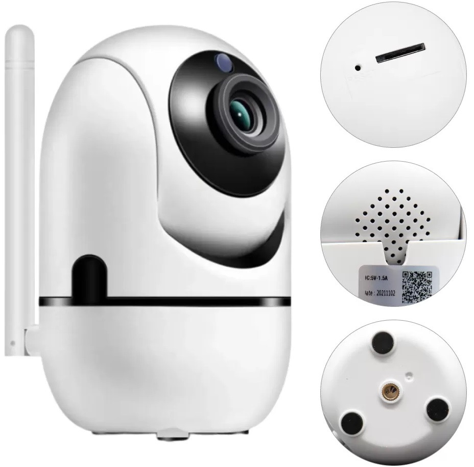 Настільна вайфай камера відеоспостереження, IP WiFI Camera Y13G датчик руху з віддаленим доступом